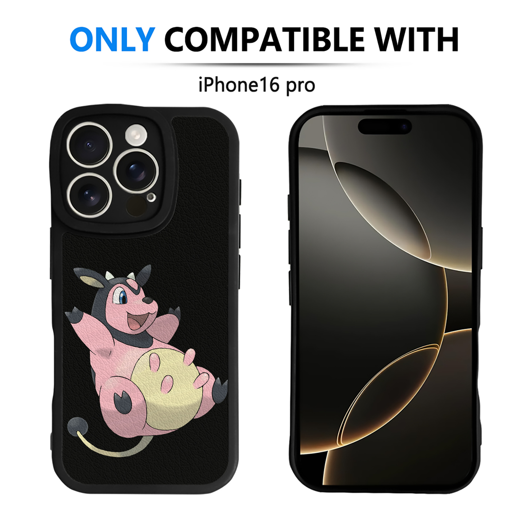（画像用） ポケットモンスター Pokémon 【iPhone 16シリーズ対応】シリコンスマホケース（レザー調） 材質：シリコン